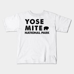 Yosemite National Park Retro Kids T-Shirt